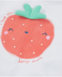 Knitted newborn set with back ruffle