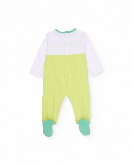 Long-sleeve knitted newborn romper