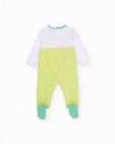 Long-sleeve knitted newborn romper