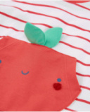 Knitted newborn striped set