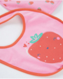 Newborn knitted bib pack with back closure