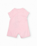 Knitted newborn romper with ice cream design