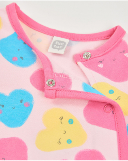 Knitted newborn romper with side closure