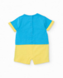 Newborn woven romper with fish design