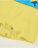 Newborn woven romper with fish design