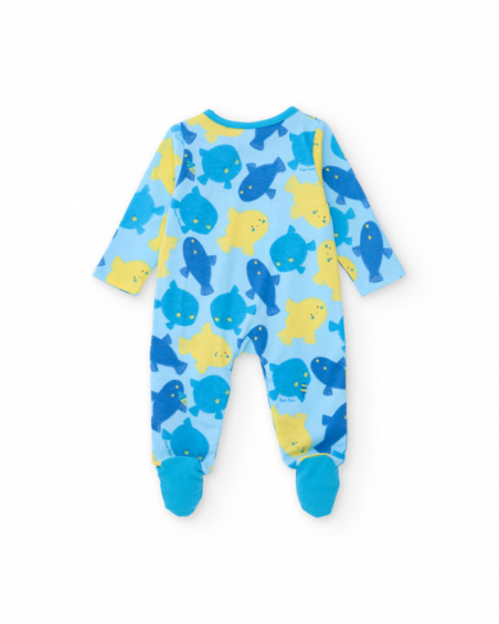 Knitted newborn romper with side closure