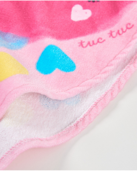 Knitted newborn hooded poncho towel