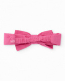 Knitted newborn headband with decorative bow