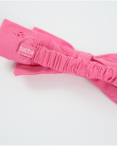 Knitted newborn headband with decorative bow