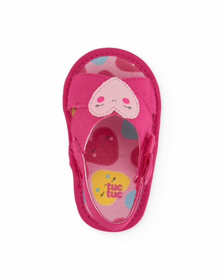 Newborn woven sandals with buckle fastening