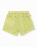 Knitted newborn set with tulle ruffle