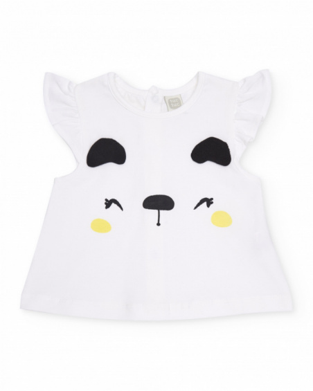 Knitted newborn set with spot print