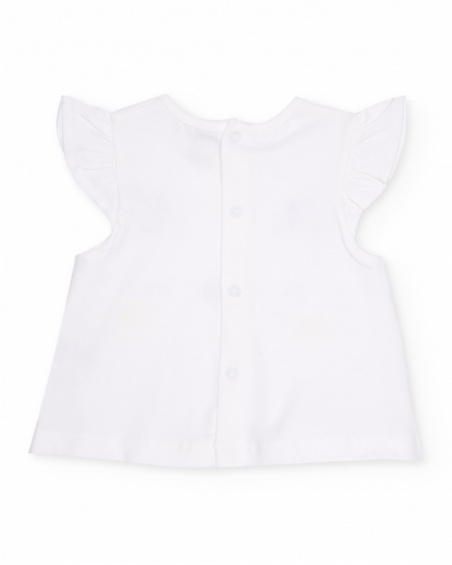 Knitted newborn set with spot print