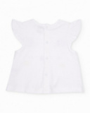 Knitted newborn set with spot print