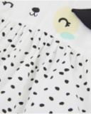 Newborn woven dress with little spot design