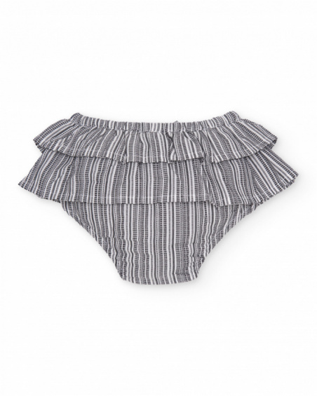 Striped knitted newborn set