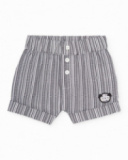 Newborn woven set with a playful print