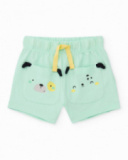 Knitted newborn set with front pockets