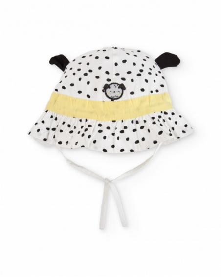 Newborn woven hat with raised little ears