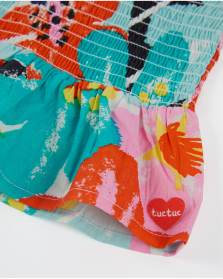 Girls’ woven strappy top