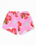 Girls’ knitted set with floral design