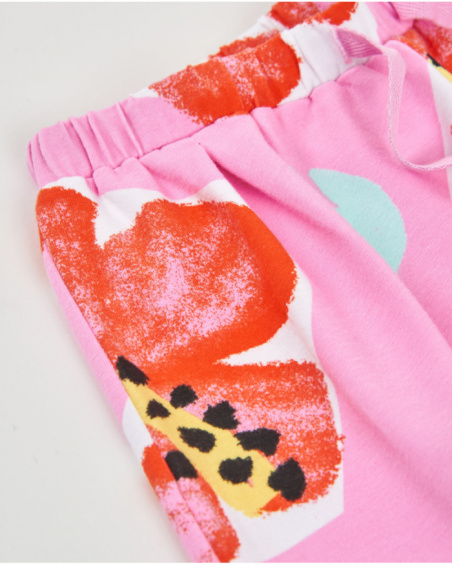 Girls’ knitted shorts with an elasticated waistband