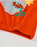 Girls’ knitted T-shirt with an elasticated hem