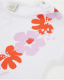 Girls’ knitted T-shirt with short kimono sleeves