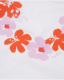 Girls’ knitted T-shirt with short kimono sleeves