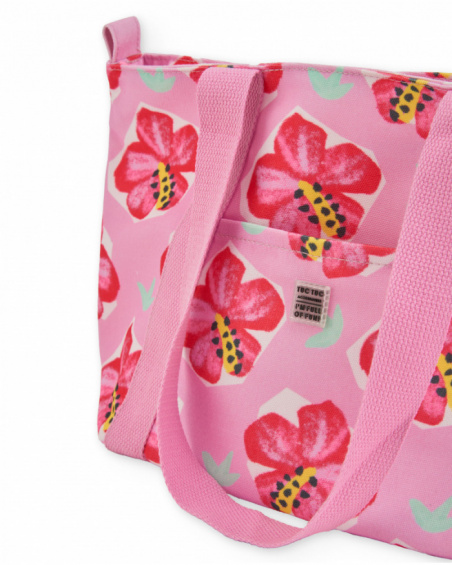 Girls’ woven bag with zip fastening