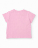 Girls’ knitted set with floral design