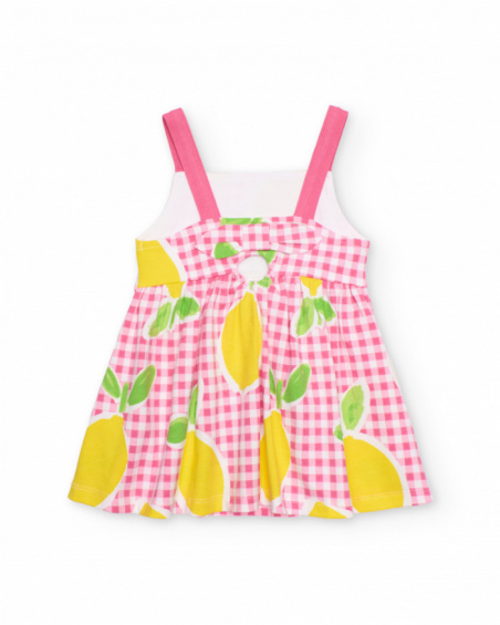 Girls’ knitted dress with flared skirt