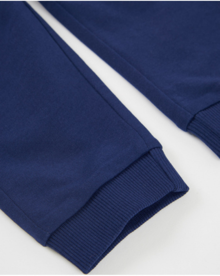 Boys’ knitted trousers with elasticated waist and drawstring