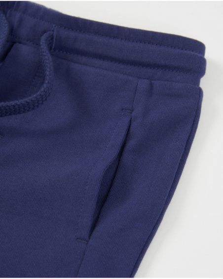 Boys’ knitted bermuda shorts with elasticated waist