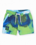 Boys’ knitted bermuda shorts with watercolour effect