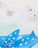 Boys’ knitted T-shirt with large fish design