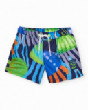 Boys’ woven quick-drying swim shorts