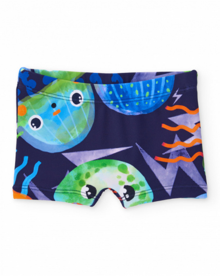 Boys’ knitted swimsuit with elastic