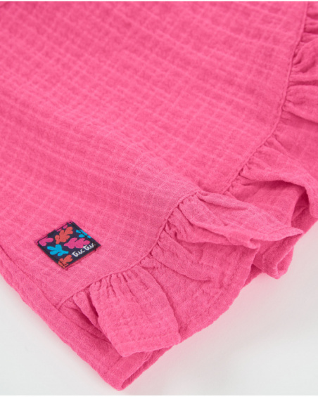 Girls’ woven skirt with wrap design