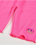 Girls’ knitted leggings with embroidered motif