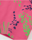 Girls’ knitted T-shirt with shoulder fastening