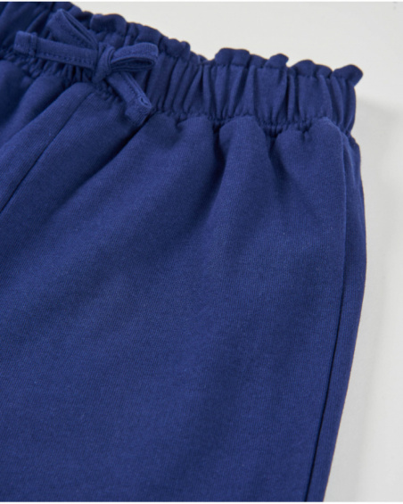 Girls’ knitted culotte-style trousers