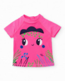 Girls’ knitted quick-drying swim T-shirt