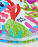 Girls’ knitted poncho towel with hood