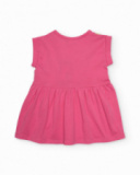 Girls’ knitted dress with watermelon appliqué