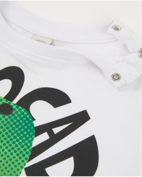 Boys’ knitted T-shirt with avocado design