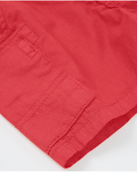 Boys’ woven bermuda shorts with cargo pockets