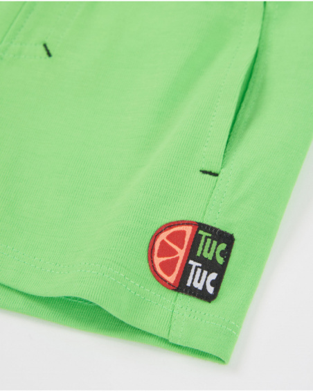 Boys’ knitted bermuda shorts with side pockets