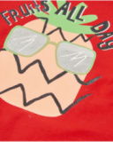 Boys’ knitted T-shirt with pineapple design