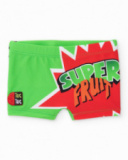 Boys’ knitted swimsuit with comic print